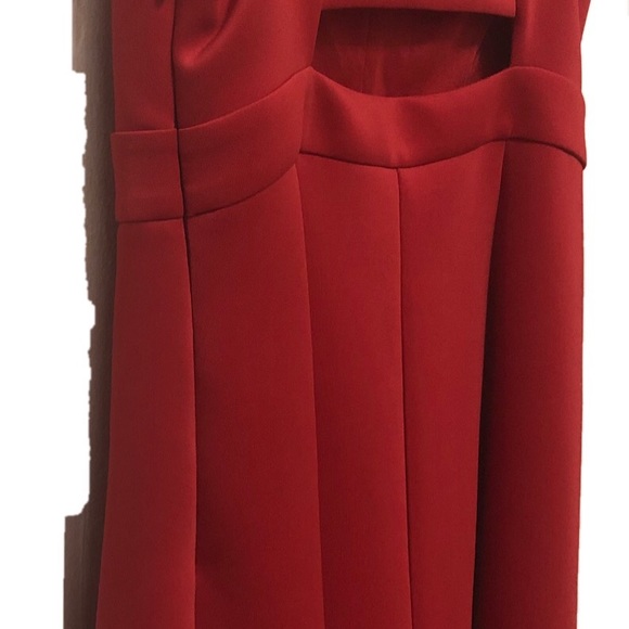 BCBG Generation Sexy Baby Doll Dress SZ 10 Red - Picture 6 of 8